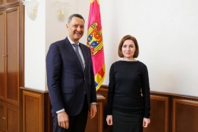 Maia Sandu a avut o întrevedere cu Șeful Oficiului Consiliului Europei la Chișinău, William Massolin